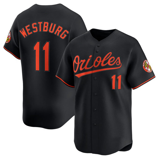 Baltimore Orioles #11 Jordan Westburg Black Jereymy 2025 Alternate Limited Cool Base Stitched Jersey