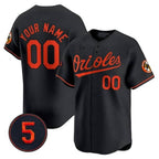Custom Baltimore Orioles Robinson Patch Vapor Premier Limited Jersey ¨C Black 2 Jereymy