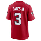 A.Falcons #3 Jessie Bates III Red Jereymy Game Jersey