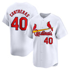 St. Louis Cardinals #40 Willson Contreras White Jereymy Home Limited Player Jersey