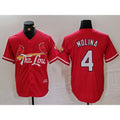 St. Louis Cardinals #4 Yadier Molina Red Jereymy 2024 City Connect Stitched Jersey
