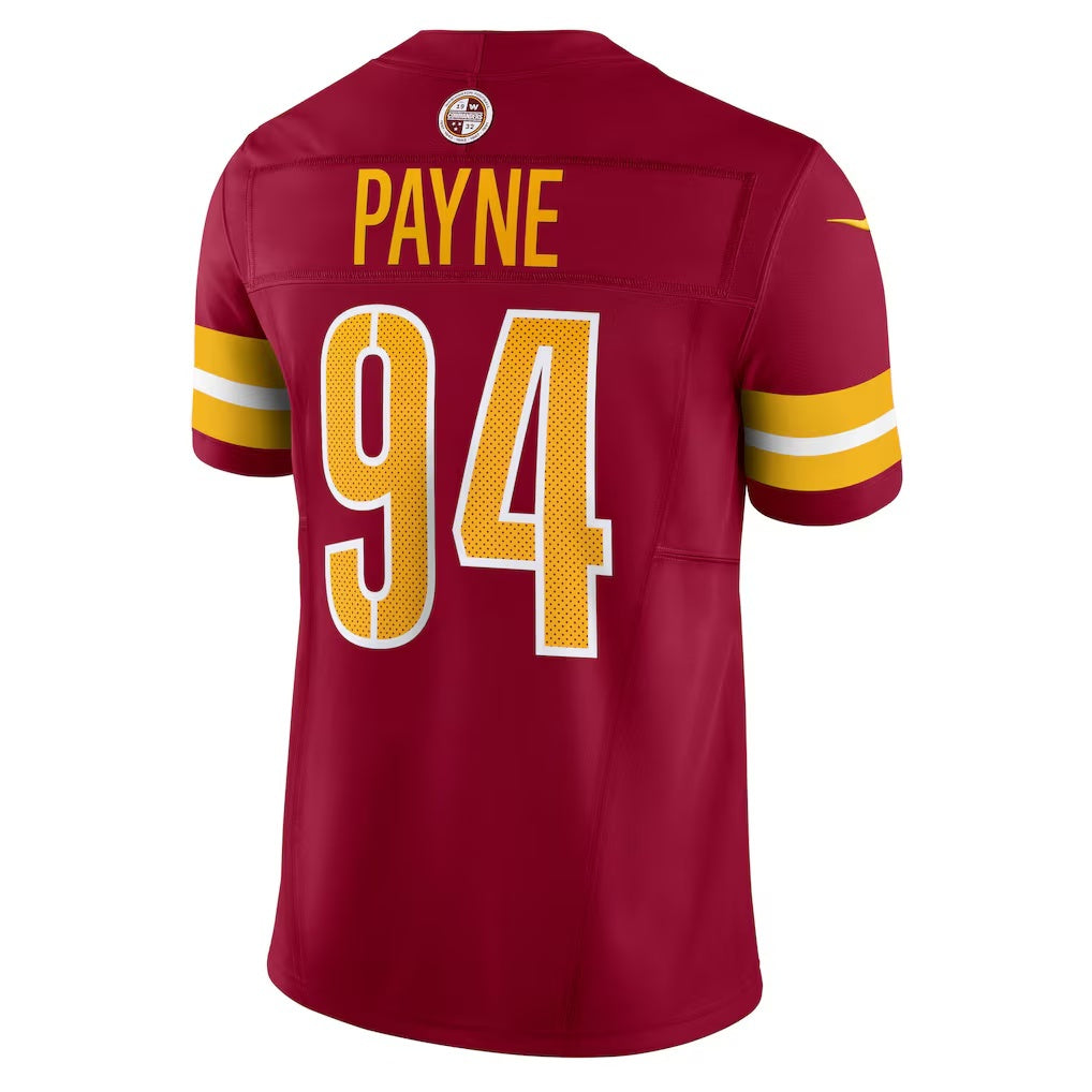 W.Commanders #94 Daron Payne Burgundy Jereymy Vapor F.U.S.E. Limited Jersey