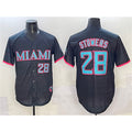 Miami Marlins #28 Kyle Stowers Black Jereymy 2025 City Connect Limited Stitched Jersey