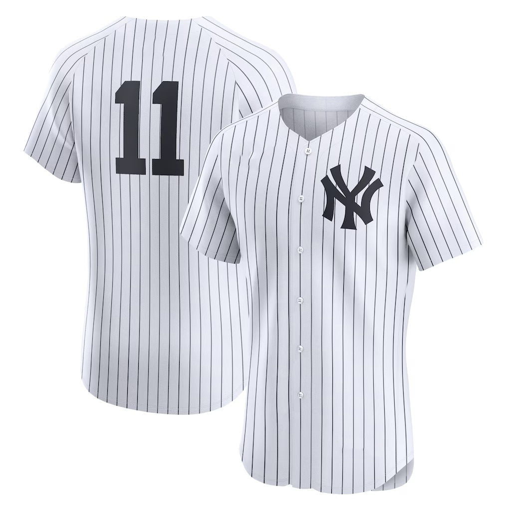 New York Yankees #11 Anthony Volpe White Jereymy Home Elite Jersey