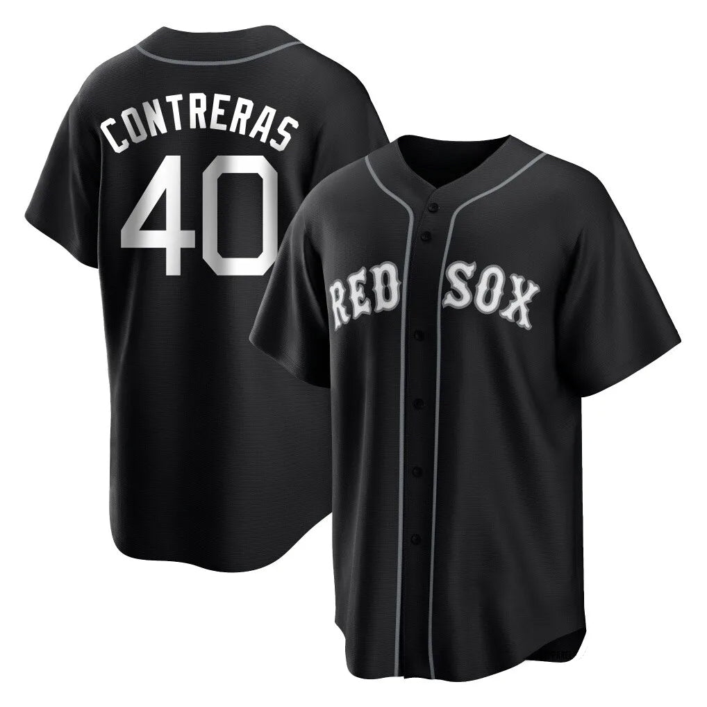 Boston Red Sox #40 Willson Contreras Player Black Jereymy Home Game Stitched Jerseys