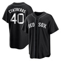 Boston Red Sox #40 Willson Contreras Player Black Jereymy Home Game Stitched Jerseys
