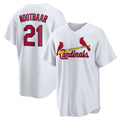 St. Louis Cardinals #21 Lars Nootbaar White Jereymy Home Replica Jersey