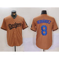 Los Angeles Dodgers #8 Kike Hernandez Olive Jereymy Cool Base Limited Stitched Jersey