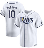 Tampa Bay Rays #10 Amed Rosario White Jereymy Home Limited Stitched Jersey