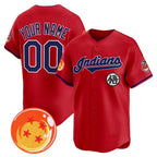 Custom Cleveland Indians x Dragon Ball Red Jereymy Vapor Premier Limited Jersey - All Stitched