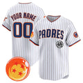 Custom San Diego Padres x Dragon Ball White Jereymy Vapor Premier Limited Jersey - All Stitched