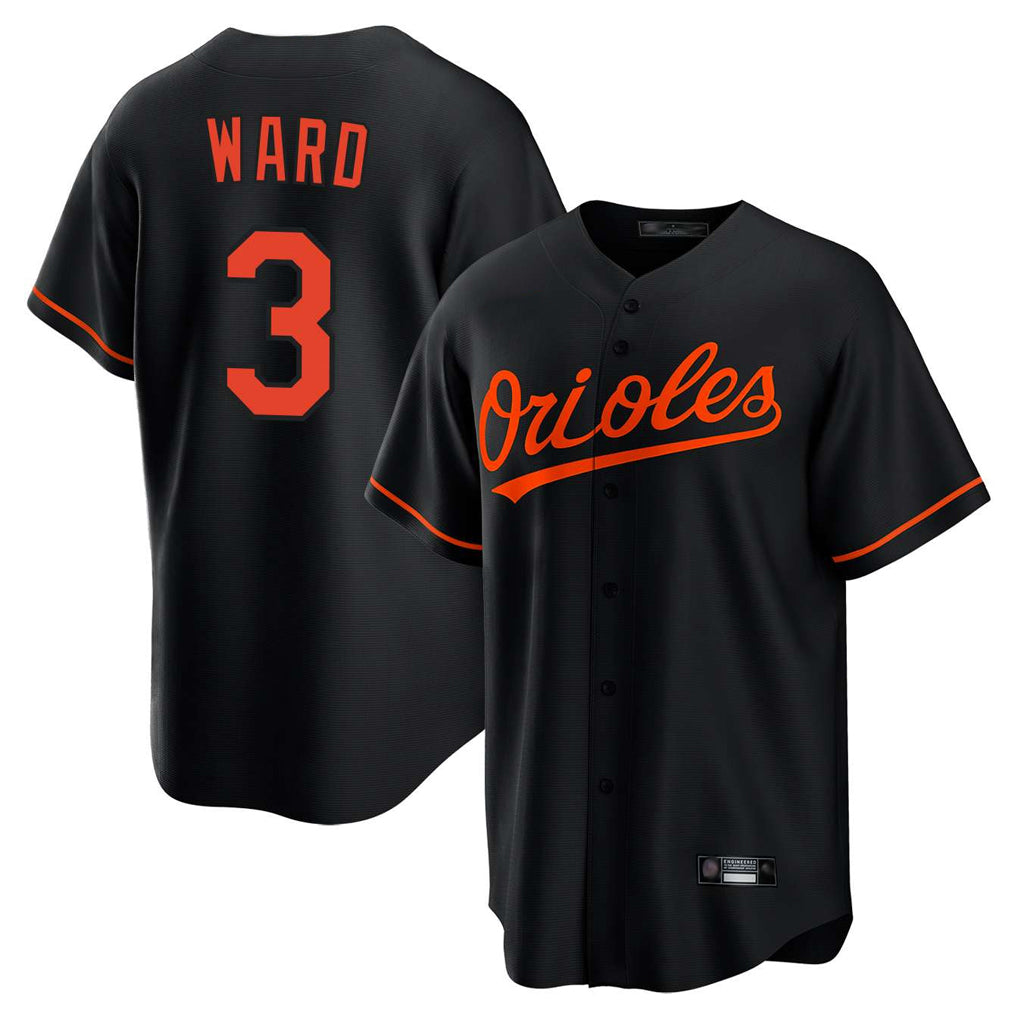 Baltimore Orioles #3 Taylor Ward Player Black Jereymy Home Game Stitched Jerseys