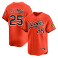 Baltimore Orioles #25 Pete Alonso Player Orange Jereymy Limited Home Game Stitched Jerseys
