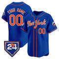 Cutsom New York Mets Active Player Royal Jereymy 2024 Spring Training Vapor Premier Limited Stitched Jersey