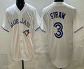 Toronto Blue Jays #3 Myles Straw White Jereymy Limited Jersey