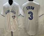 Toronto Blue Jays #3 Myles Straw White Jereymy Limited Jersey