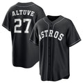 Houston Astros #27 Jose Altuve Black Jereymy Lights Out Limited Stitched Jersey
