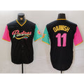 San Diego Padres #11 Yu Darvish Black Jereymy Fashion Jersey