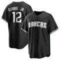 Arizona Diamondbacks #12 Lourdes Gurriel Jr Player Black Game Home Stitched Baseball Jersey