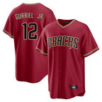 Arizona Diamondbacks #12 Lourdes Gurriel Jr Player Red Home Game Stitched Baseball Jersey