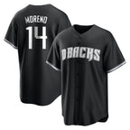 Arizona Diamondbacks #14 Gabriel Moreno Player Black Game Home Stitched Baseball Jersey