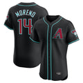 Arizona Diamondbacks #14 Gabriel Moreno Player Black Limited Elite Home Game Stitched Baseball Jersey