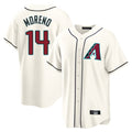 Arizona Diamondbacks #14 Gabriel Moreno Player Cream Home Game Stitched Baseball Jersey
