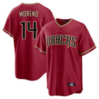 Arizona Diamondbacks #14 Gabriel Moreno Player Red Home Game Stitched Baseball Jersey
