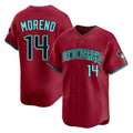 Arizona Diamondbacks #14 Gabriel Moreno Player Red Limited Home Game Stitched Baseball Jersey