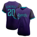 Arizona Diamondbacks #20 Luis Gonzalez Player Purple City Connect Limited Elite Home Game Stitched Baseball Jersey