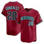 Arizona Diamondbacks #20 Luis Gonzalez Player Red Limited Home Game Stitched Baseball Jersey