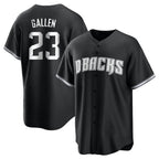 Arizona Diamondbacks #23 Zac Gallen Player Black Game Home Stitched Baseball Jersey
