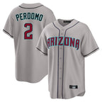 Arizona Diamondbacks #2 Geraldo Perdomo Player Gray Road Home Game Stitched Baseball Jersey