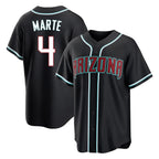 Arizona Diamondbacks #4 Ketel Marte Player Black Home Game Stitched Baseball Jersey