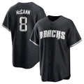 Arizona Diamondbacks #8 James McCann Player Black Game Home Stitched Baseball Jersey