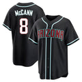 Arizona Diamondbacks #8 James McCann Player Black Home Game Stitched Baseball Jersey