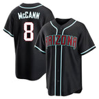 Arizona Diamondbacks #8 James McCann Player Black Home Game Stitched Baseball Jersey