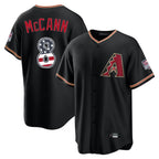 Arizona Diamondbacks #8 James McCann Player Black USA 250 Fourth of July Game Home Stitched Baseball Jersey