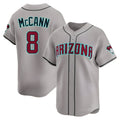 Arizona Diamondbacks #8 James McCann Player Gray Road Limited Home Game Stitched Baseball Jersey