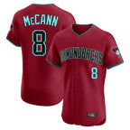 Arizona Diamondbacks #8 James McCann Player Red Limited Elite Home Game Stitched Baseball Jersey
