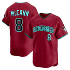Arizona Diamondbacks #8 James McCann Player Red Limited Home Game Stitched Baseball Jersey