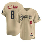 Arizona Diamondbacks #8 James McCann Player Tan City Connect Limited Home Game Stitched Baseball Jersey