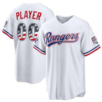 Custom Texas Rangers 2026 All-Star Edition Stars & Stripes White Stadium Pick-A-Player Stitched Baseball Jersey