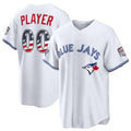 Custom Toronto Blue Jays 2026 All-Star Edition Stars & Stripes White Stadium Pick-A-Player Stitched Baseball Jersey
