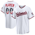 Custom Washington Nationals 2026 All-Star Edition Stars & Stripes White Stadium Pick-A-Player Stitched Baseball Jersey