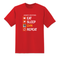 Eat, Sleep, Gym,  Red