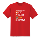 Eat, Sleep, Gym,  Red