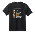Eat, Sleep, Gym, Repeat Black