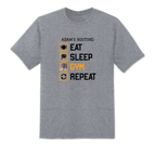 Eat, Sleep, Gym, Repeat Gray