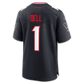 H.Texans #1 Tank Dell Navy Team Game Stitched Football Jerseys